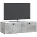 Oglindă TV montată pe perete Gri Beton 98 x 41 x 30 cm - WALTI WALTI