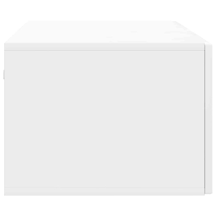 Oglindă TV montată pe perete Alb foarte lucios 98 x 41 x 30 cm - WALTI WALTI