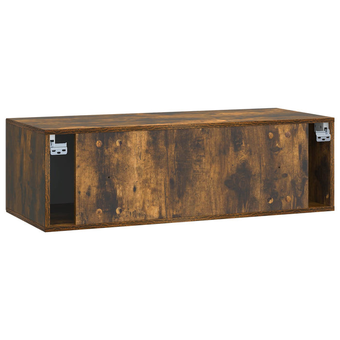 Oglindă TV montată pe perete Stejar fumuriu 98 x 41 x 30 cm - WALTI WALTI