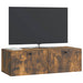 Oglindă TV montată pe perete Stejar fumuriu 98 x 41 x 30 cm - WALTI WALTI