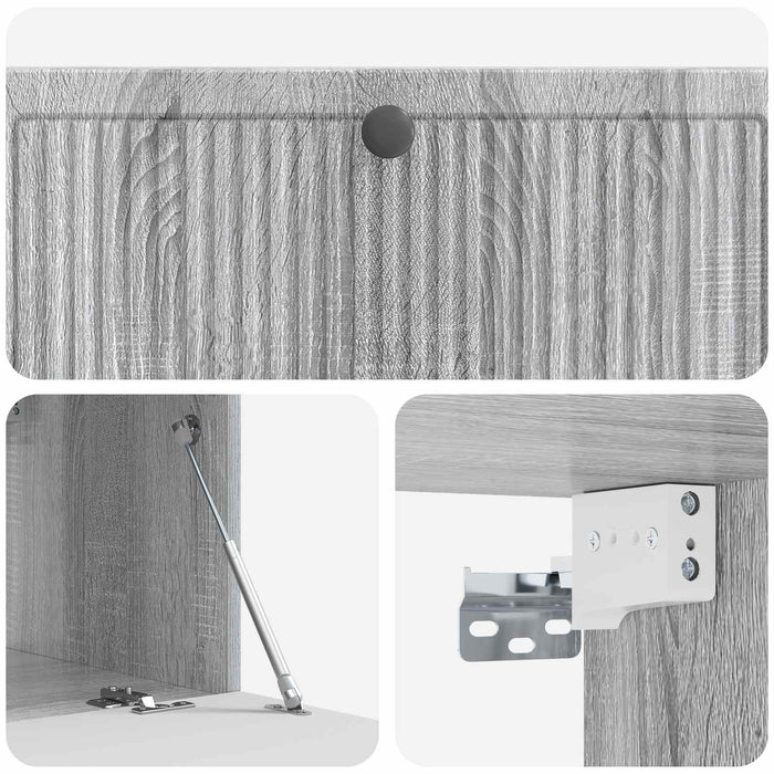 Oglindă TV montată pe perete Sonoma gri 98 x 41 x 30 cm - WALTI WALTI