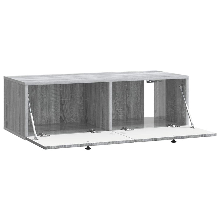 Oglindă TV montată pe perete Sonoma gri 98 x 41 x 30 cm - WALTI WALTI