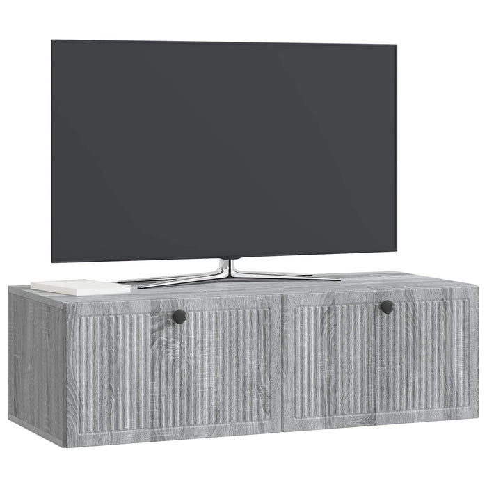 Oglindă TV montată pe perete Sonoma gri 98 x 41 x 30 cm - WALTI WALTI
