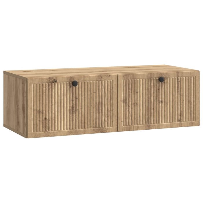 Oglindă TV montată pe perete Stejar Artizanal 98 x 41 x 30 cm - WALTI WALTI