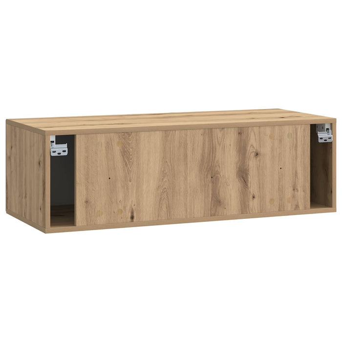 Oglindă TV montată pe perete Stejar Artizanal 98 x 41 x 30 cm - WALTI WALTI