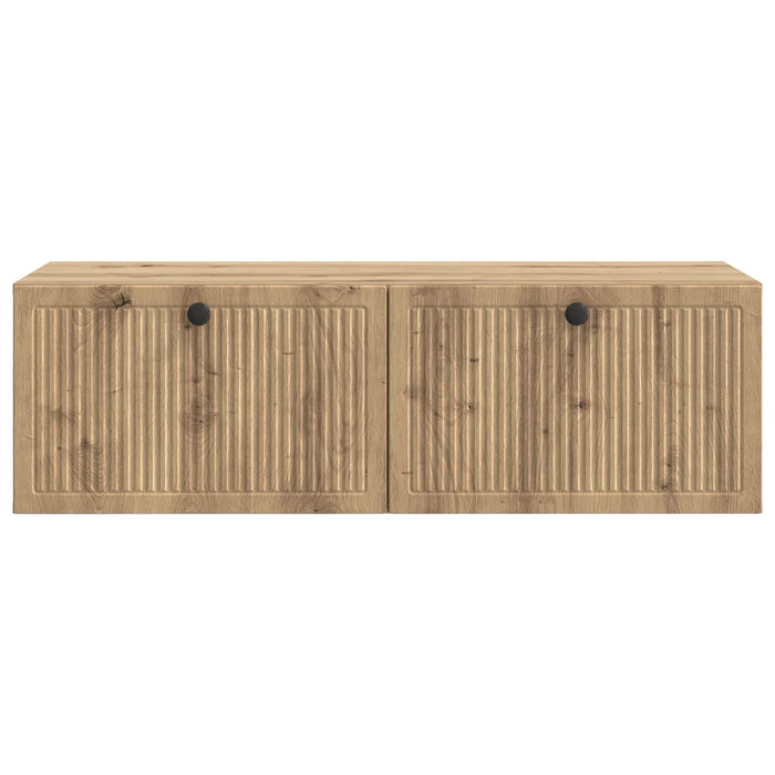 Oglindă TV montată pe perete Stejar Artizanal 98 x 41 x 30 cm - WALTI WALTI