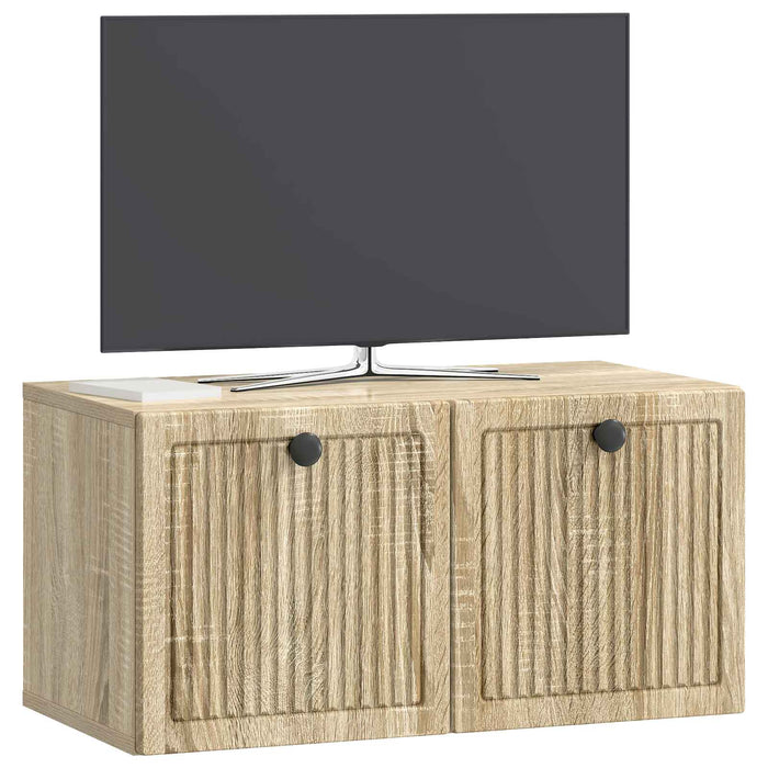 Oglindă TV montată pe perete Stejar Sonoma 59,5 x 31 x 30 cm - WALTI WALTI