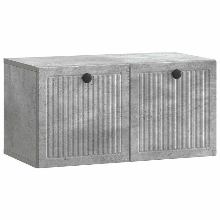 Oglindă TV montată pe perete Gri Beton 59,5 x 31 x 30 cm - WALTI WALTI