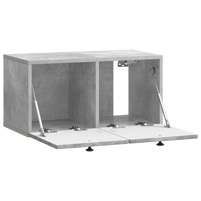 Oglindă TV montată pe perete Gri Beton 59,5 x 31 x 30 cm - WALTI WALTI