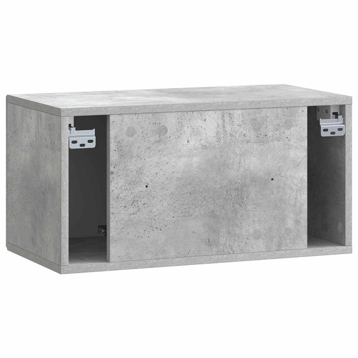 Oglindă TV montată pe perete Gri Beton 59,5 x 31 x 30 cm - WALTI WALTI
