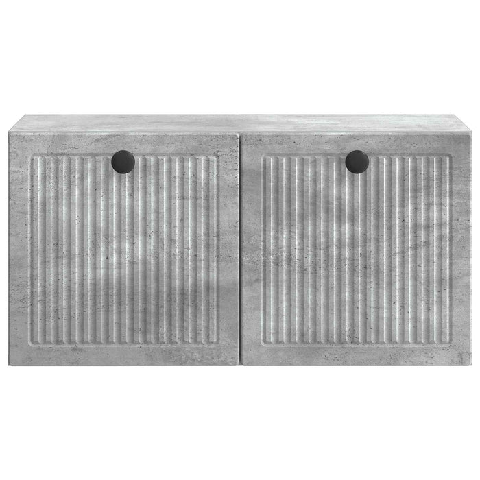 Oglindă TV montată pe perete Gri Beton 59,5 x 31 x 30 cm - WALTI WALTI