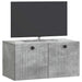 Oglindă TV montată pe perete Gri Beton 59,5 x 31 x 30 cm - WALTI WALTI