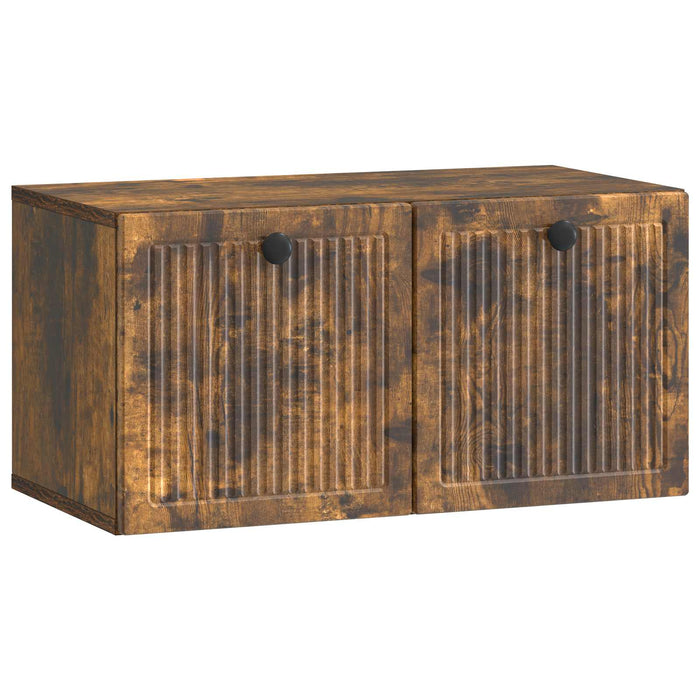 Oglindă TV montată pe perete Stejar fumuriu 59,5 x 31 x 30 cm - WALTI WALTI