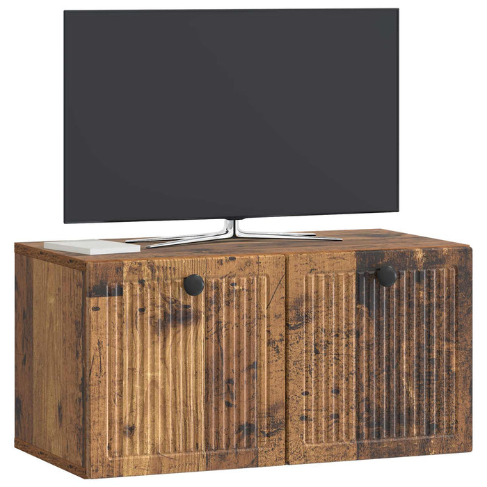 Oglindă TV montată pe perete Lemn vechi 59,5 x 31 x 30 cm - WALTI WALTI