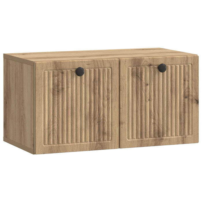 Oglindă TV montată pe perete Stejar Artizanal 59,5 x 31 x 30 cm - WALTI WALTI
