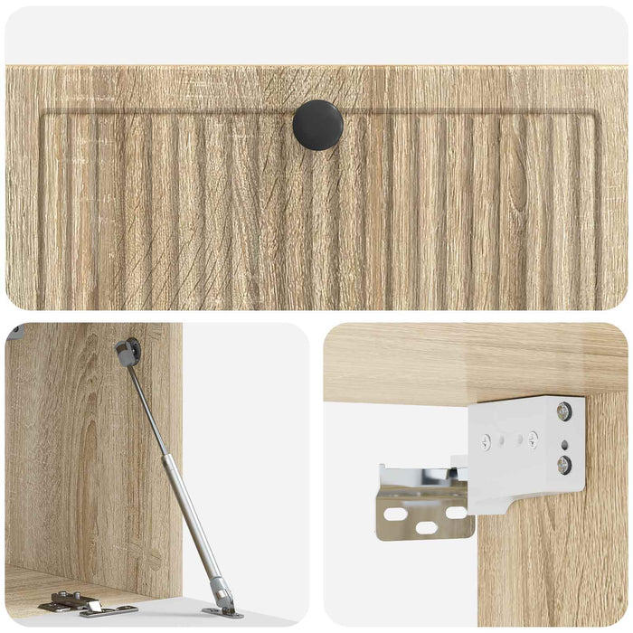 Oglindă TV montată pe perete Stejar Sonoma 78,5 x 31 x 30 cm - WALTI WALTI