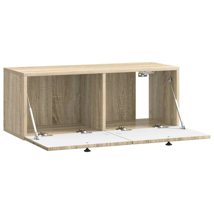 Oglindă TV montată pe perete Stejar Sonoma 78,5 x 31 x 30 cm - WALTI WALTI