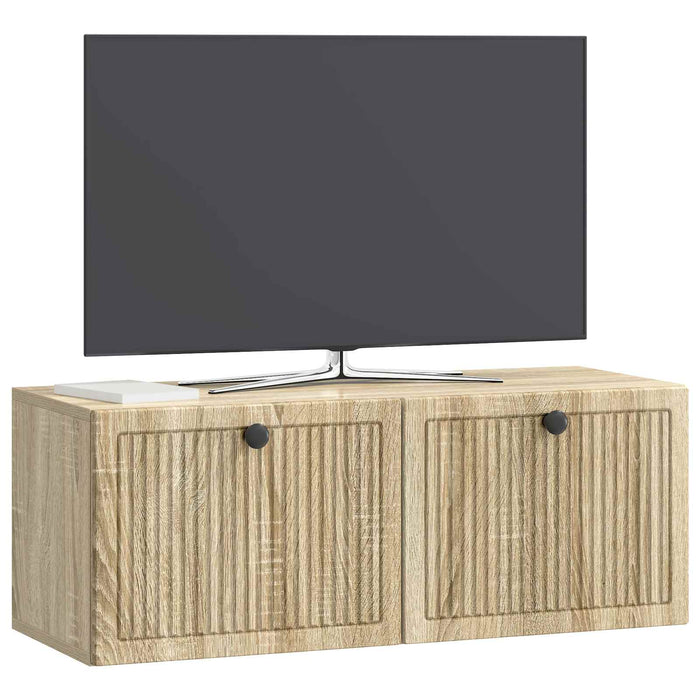 Oglindă TV montată pe perete Stejar Sonoma 78,5 x 31 x 30 cm - WALTI WALTI
