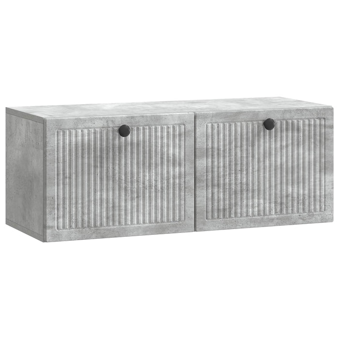 Oglindă TV montată pe perete Gri Beton 78,5 x 31 x 30 cm - WALTI WALTI