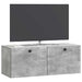 Oglindă TV montată pe perete Gri Beton 78,5 x 31 x 30 cm - WALTI WALTI