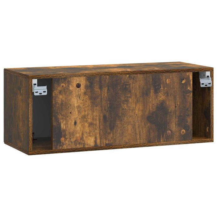 Oglindă TV montată pe perete Stejar fumuriu 78,5 x 31 x 30 cm - WALTI WALTI