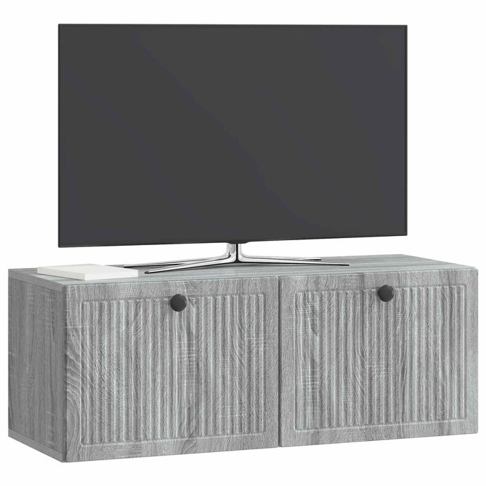 Oglindă TV montată pe perete Sonoma gri 78,5 x 31 x 30 cm - WALTI WALTI