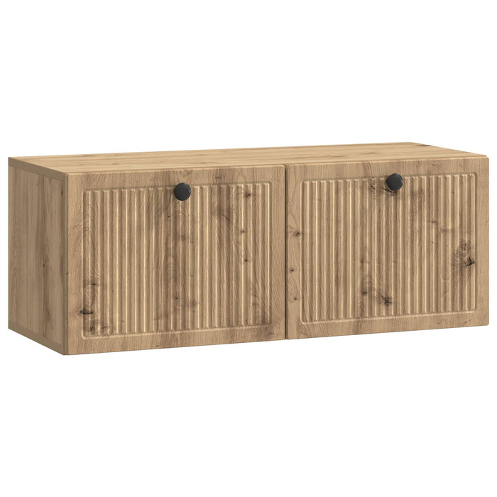 Oglindă TV montată pe perete Stejar Artizanal 78,5 x 31 x 30 cm - WALTI WALTI
