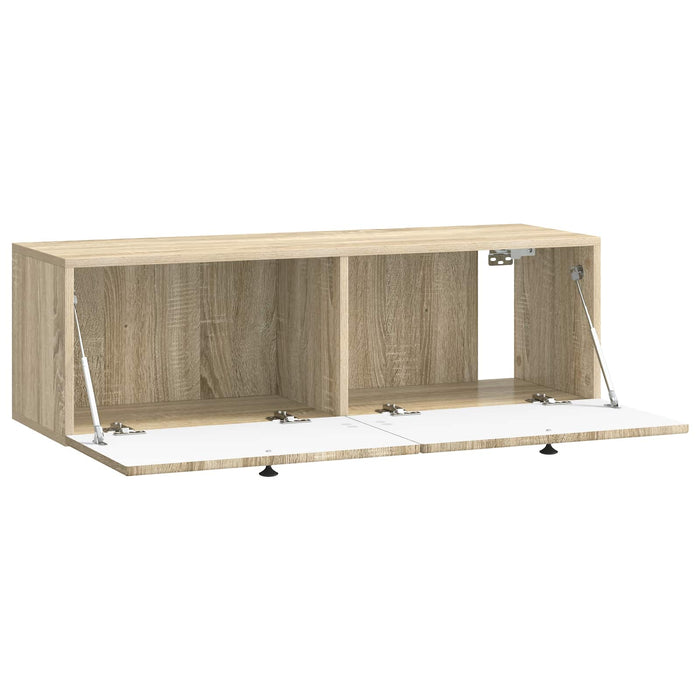 Oglindă TV montată pe perete Stejar Sonoma 98 x 31 x 30 cm - WALTI WALTI