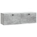Oglindă TV montată pe perete Gri Beton 98 x 31 x 30 cm - WALTI WALTI