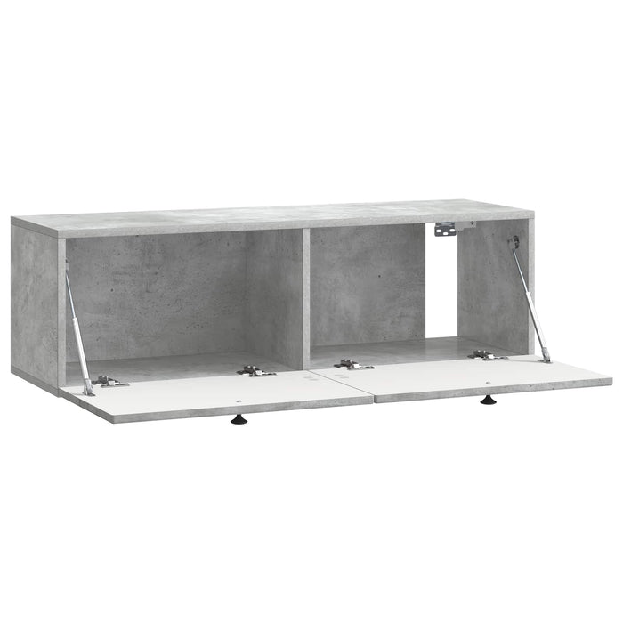 Oglindă TV montată pe perete Gri Beton 98 x 31 x 30 cm - WALTI WALTI