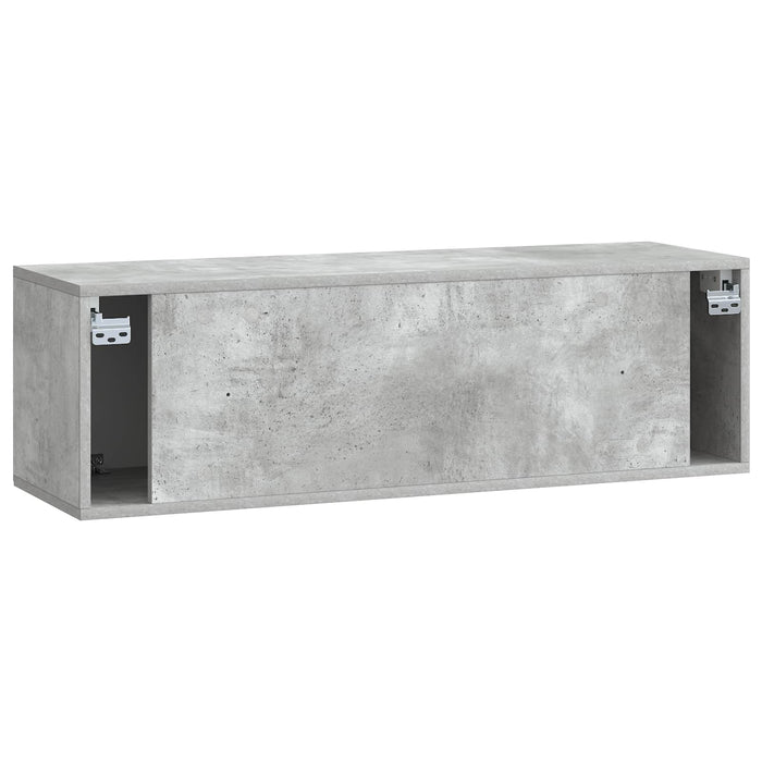 Oglindă TV montată pe perete Gri Beton 98 x 31 x 30 cm - WALTI WALTI