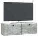 Oglindă TV montată pe perete Gri Beton 98 x 31 x 30 cm - WALTI WALTI