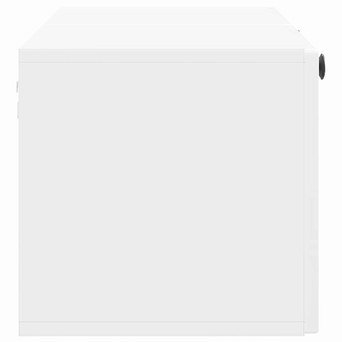 Oglindă TV montată pe perete Alb foarte lucios 98 x 31 x 30 cm - WALTI WALTI