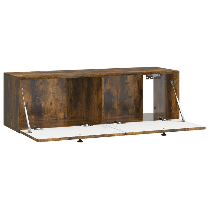 Oglindă TV montată pe perete Stejar fumuriu 98 x 31 x 30 cm - WALTI WALTI