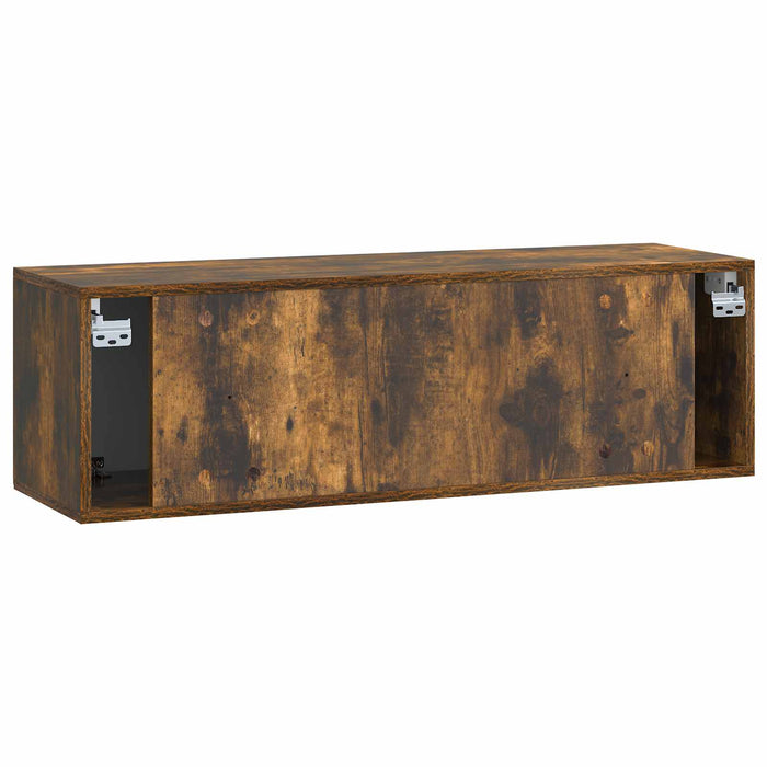 Oglindă TV montată pe perete Stejar fumuriu 98 x 31 x 30 cm - WALTI WALTI