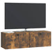 Oglindă TV montată pe perete Stejar fumuriu 98 x 31 x 30 cm - WALTI WALTI