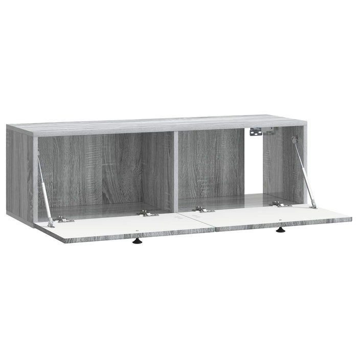 Oglindă TV montată pe perete Sonoma gri 98 x 31 x 30 cm - WALTI WALTI