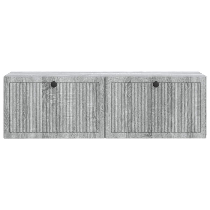 Oglindă TV montată pe perete Sonoma gri 98 x 31 x 30 cm - WALTI WALTI