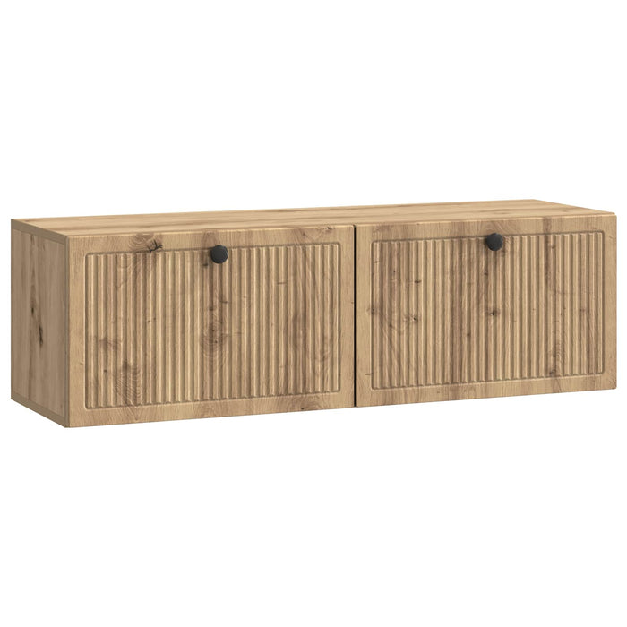 Oglindă TV montată pe perete Stejar Artizanal 98 x 31 x 30 cm - WALTI WALTI