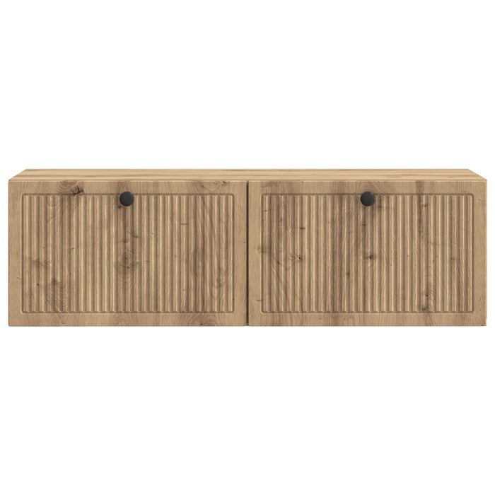 Oglindă TV montată pe perete Stejar Artizanal 98 x 31 x 30 cm - WALTI WALTI