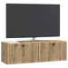 Oglindă TV montată pe perete Stejar Artizanal 98 x 31 x 30 cm - WALTI WALTI
