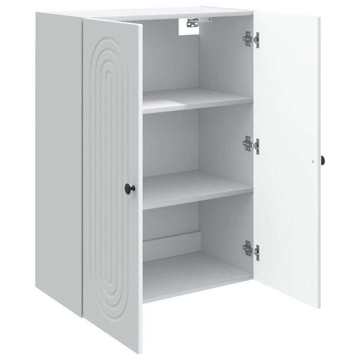 Dulap montat pe perete Alb 66 x 34,5 x 90 cm Lemn prelucrat - WALTI WALTI