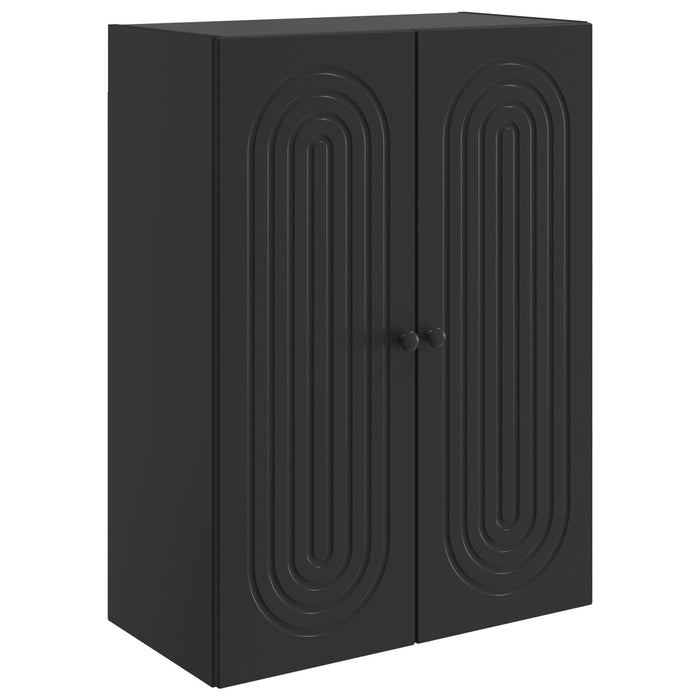 Dulap montat pe perete Negru 66 x 34,5 x 90 cm Lemn prelucrat - WALTI WALTI