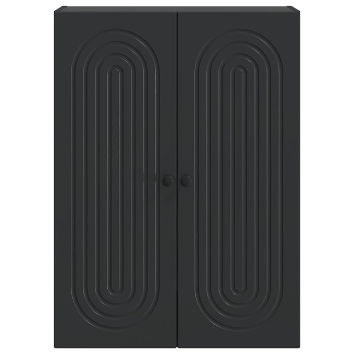 Dulap montat pe perete Negru 66 x 34,5 x 90 cm Lemn prelucrat - WALTI WALTI