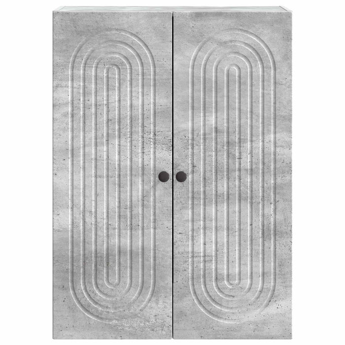 Dulap montat pe perete Gri Beton 66 x 34,5 x 90 cm WALTI