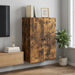 Dulap montat pe perete Stejar fumuriu 66 x 34,5 x 90 cm - WALTI WALTI