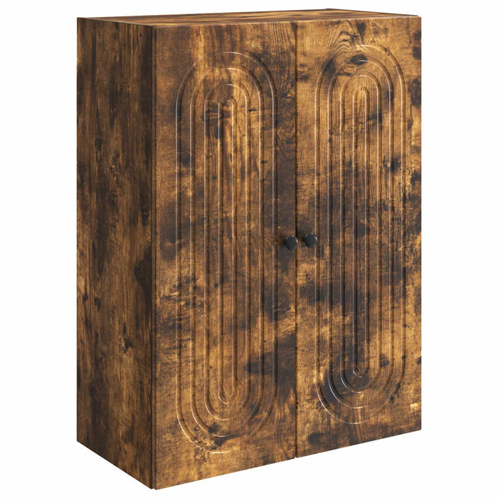 Dulap montat pe perete Stejar fumuriu 66 x 34,5 x 90 cm - WALTI WALTI