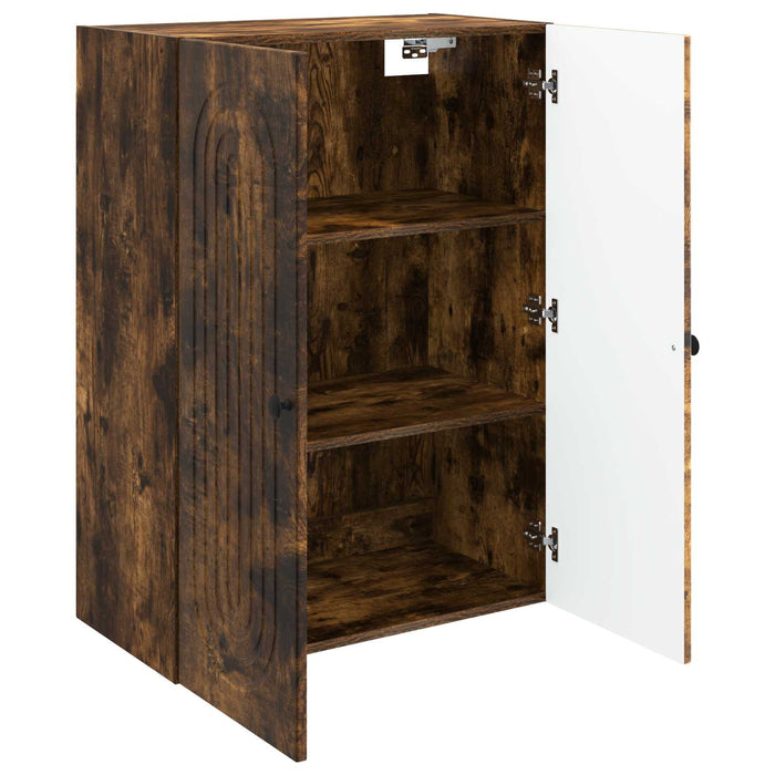 Dulap montat pe perete Stejar fumuriu 66 x 34,5 x 90 cm - WALTI WALTI