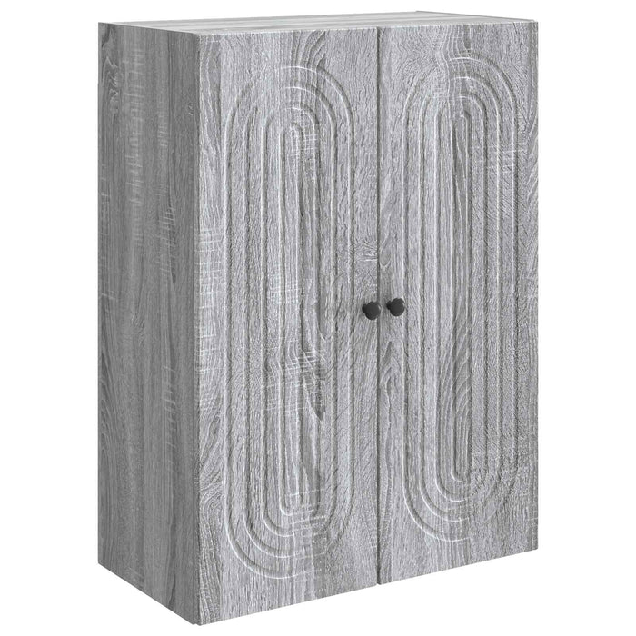 Dulap montat pe perete Sonoma gri 66 x 34,5 x 90 cm - WALTI WALTI
