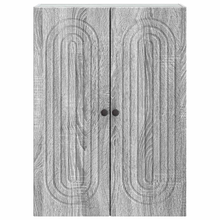 Dulap montat pe perete Sonoma gri 66 x 34,5 x 90 cm - WALTI WALTI